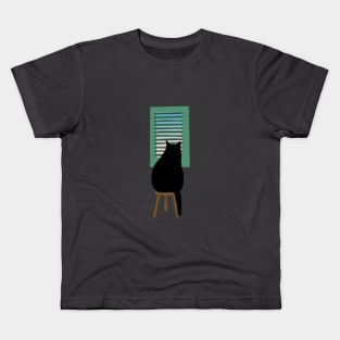 Fat cat longing Kids T-Shirt